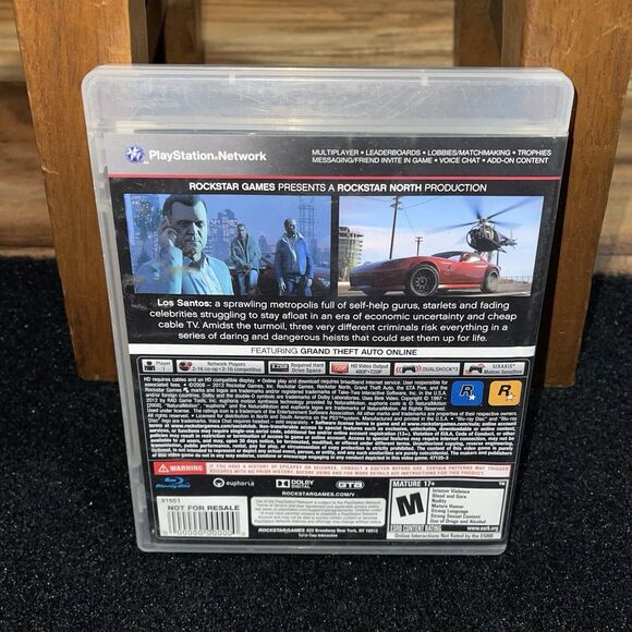 Grand Theft Auto V GTA 5 (PlayStation 3) Complete - CIB, With Map (PS3 2013) - Picture 7 of 8